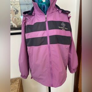 CHENERAL BOOTHBAY HARBOR, Maine Fleece-Lined, Reversible, Hooded Jacket sz XS